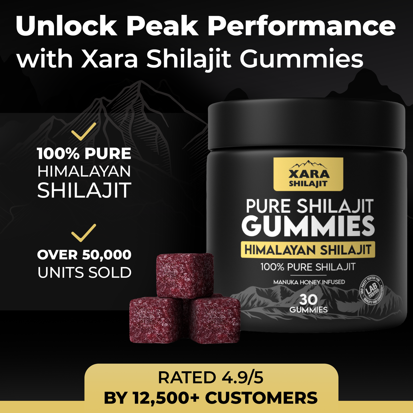 XARA® Pure Shilajit gummies