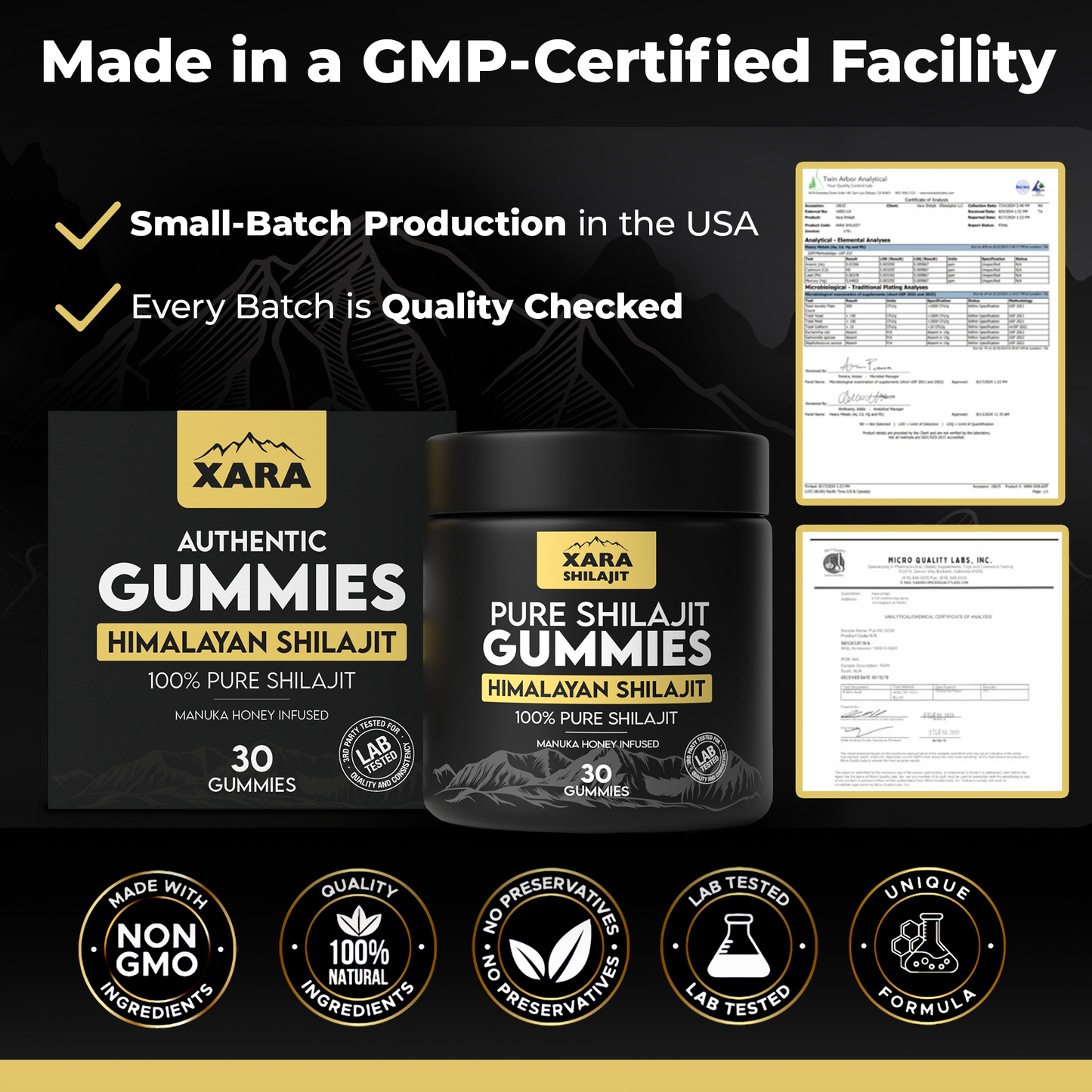 XARA® Pure Shilajit gummies