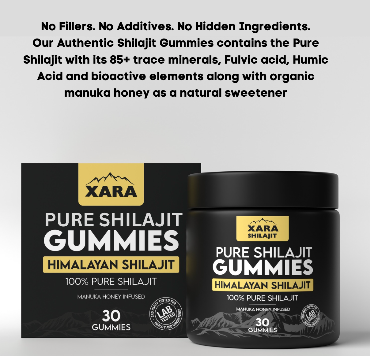 XARA® Pure Shilajit gummies
