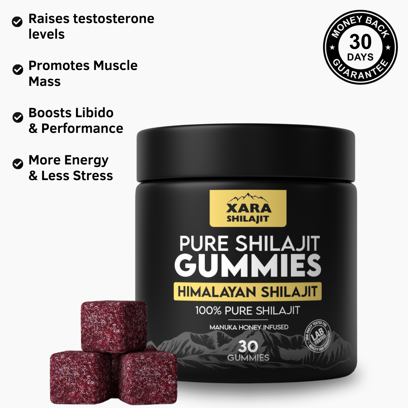 XaraShilajit™ Pure Shilajit Gummies