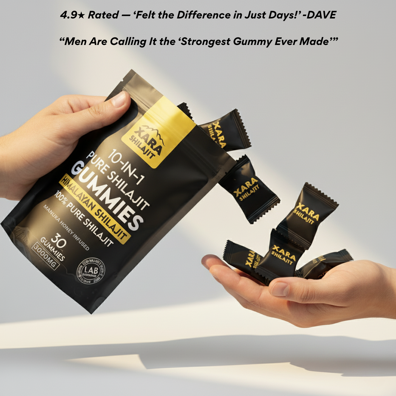 XARA® Authentic Shilajit Gummies ( SUMMER SALE)