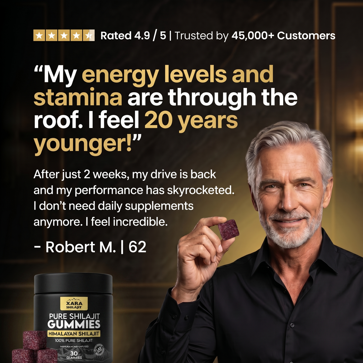 XARA SHILAJIT® Pure Shilajit Gummies — view 3