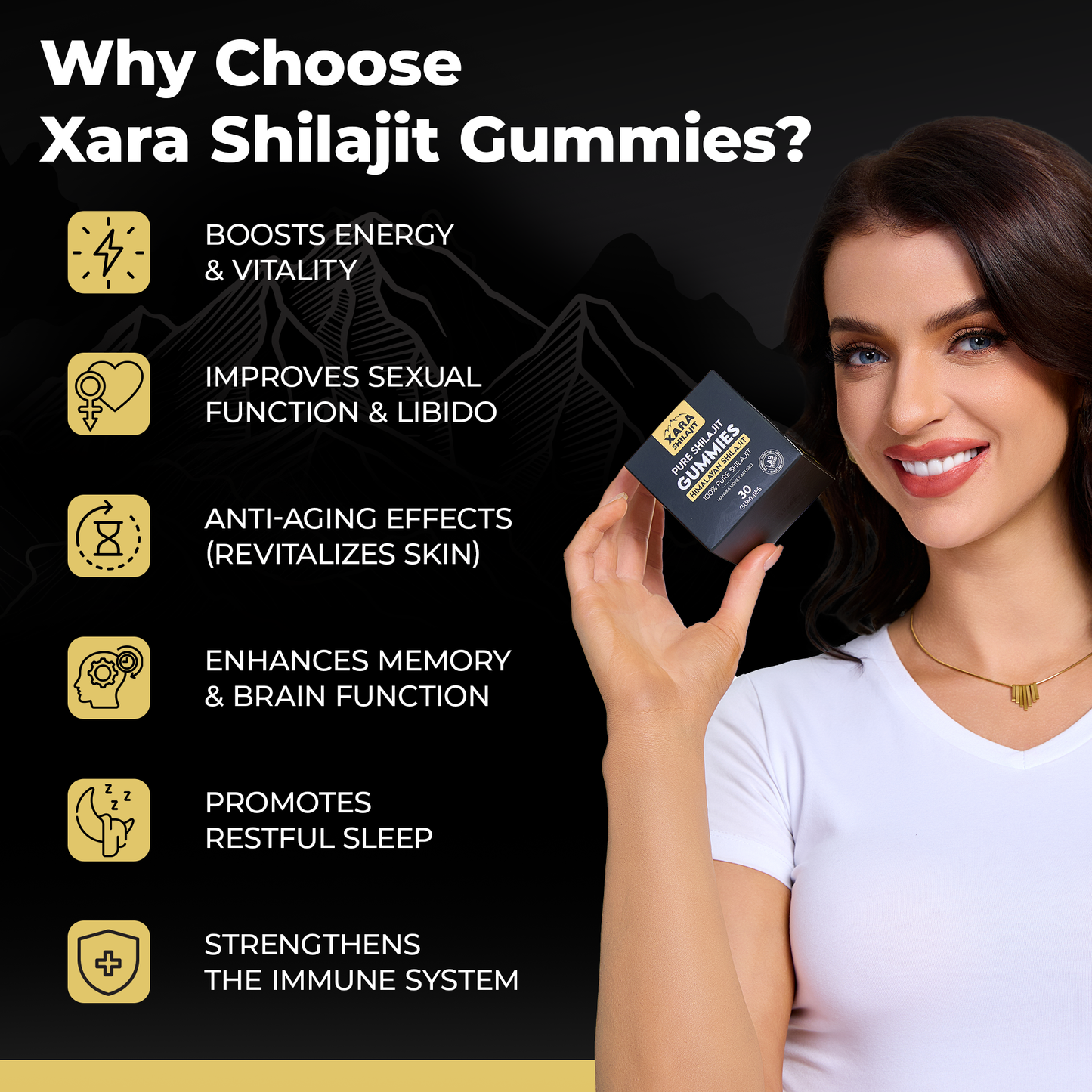 XARA® Pure Shilajit gummies