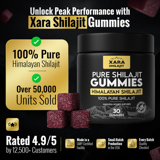 XARA SHILAJIT® Pure Shilajit Gummies (Prostate Health Support)