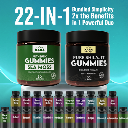 Ultimate Gummy Duo shilajit + sea moss bundle
