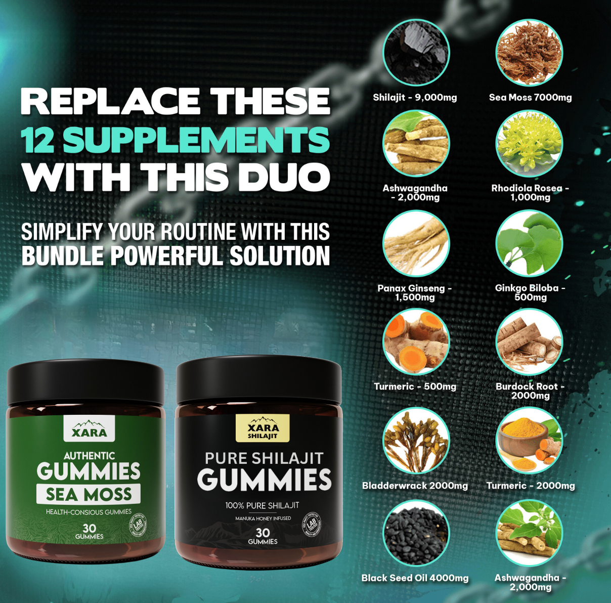 Ultimate Gummy Duo shilajit + sea moss bundle