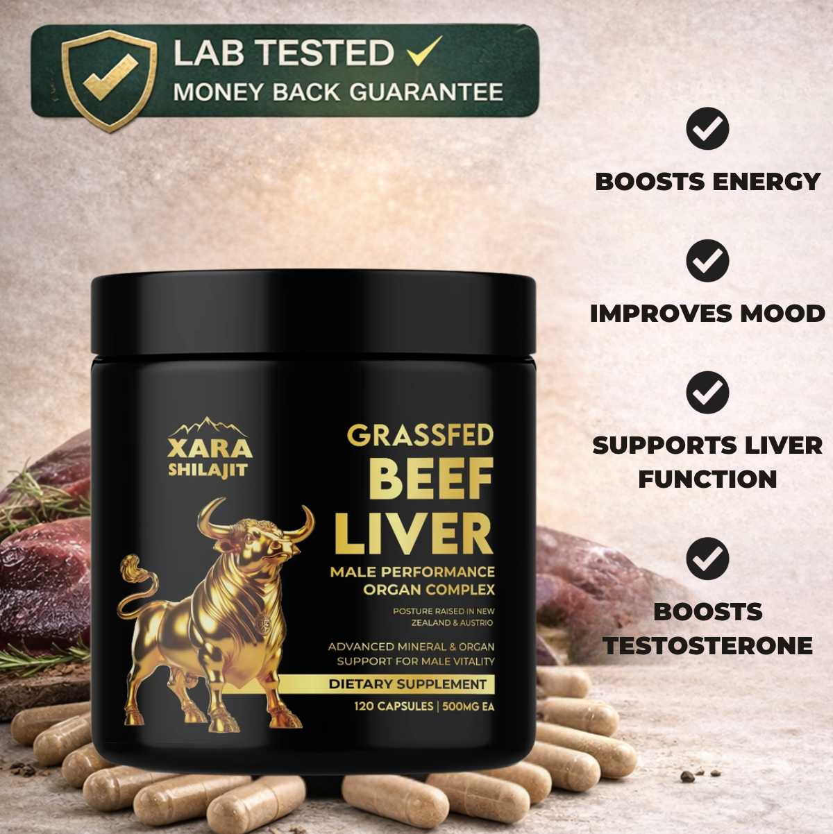 XARA SHILAJIT® Beef Liver