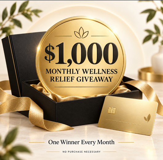 Entry to win $1000 Wellness relief giveaway