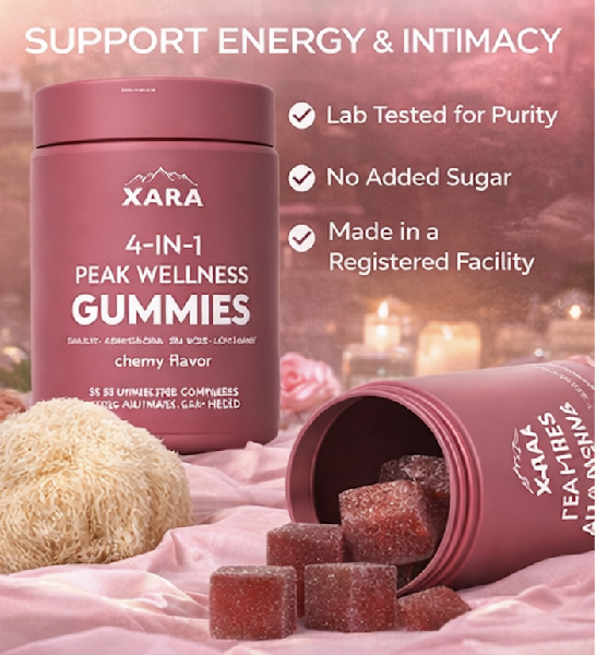 Xarashilajit® 4-in-1 Peak Wellness Gummies