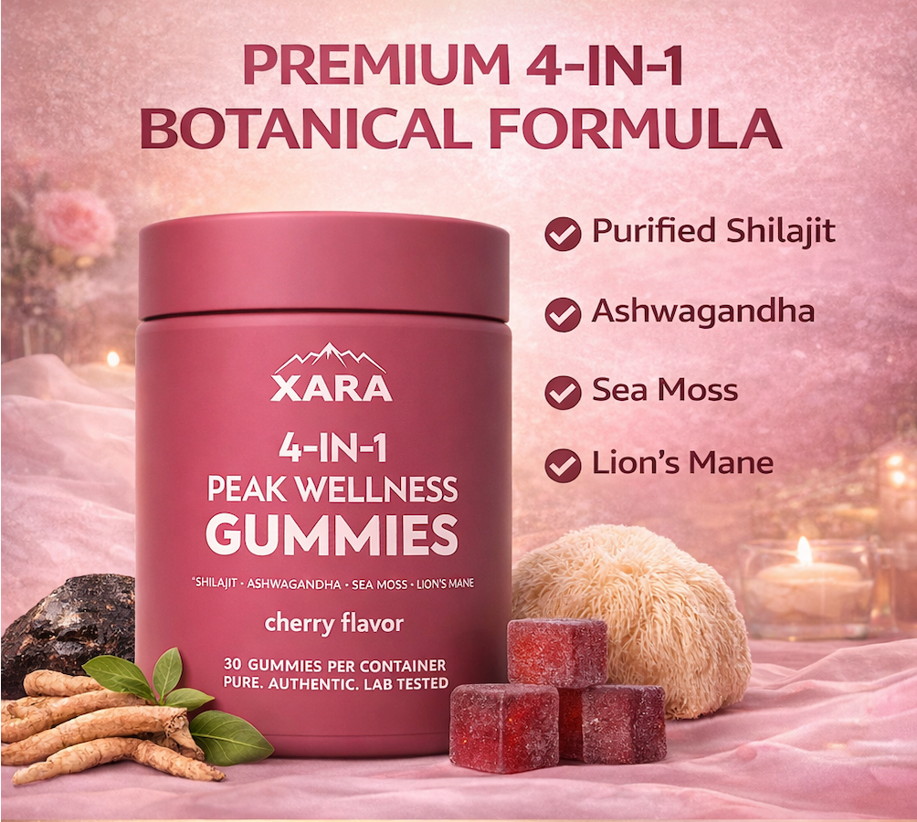 Xarashilajit® 4-in-1 Peak Wellness Gummies