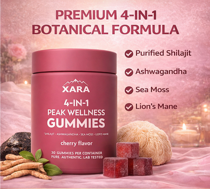 Xarashilajit® 4-in-1 Peak Wellness Gummies