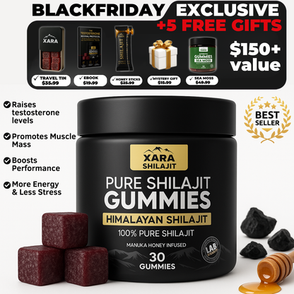 XARA SHILAJIT® Pure Shilajit Gummies