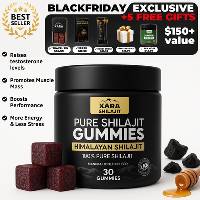 Xara Shilajit Gummies bottle